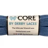 Derby Laces Denim Blue – (305 cm) CORE Shoelace by Derby Laces (NARROW 6MM WIDE LACE)