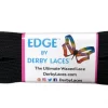 Derby Laces Black (371 cm) EDGE Lace for Skates and Boots by Derby Laces ( 4.5MM WIDE LACE )