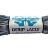 Black and White stripe ( (274 cm) Derby Laces Waxed Skate Lace
