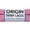 Pink Cotton Candy with Blue Tracer (274 cm) ORIGIN Derby Laces Waxed Roller Derby