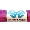 Purple and Hot Pink Stripe (305 cm) Derby Laces Waxed Skate Lace