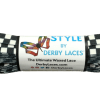 Checkered Black and White (274 cm) STYLE Waxed Skate Lace