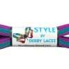 Ombre Purple Teal (244 cm) STYLE Waxed Skate Lace