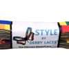 Rainbow Block (244 cm) STYLE Waxed Skate Lace
