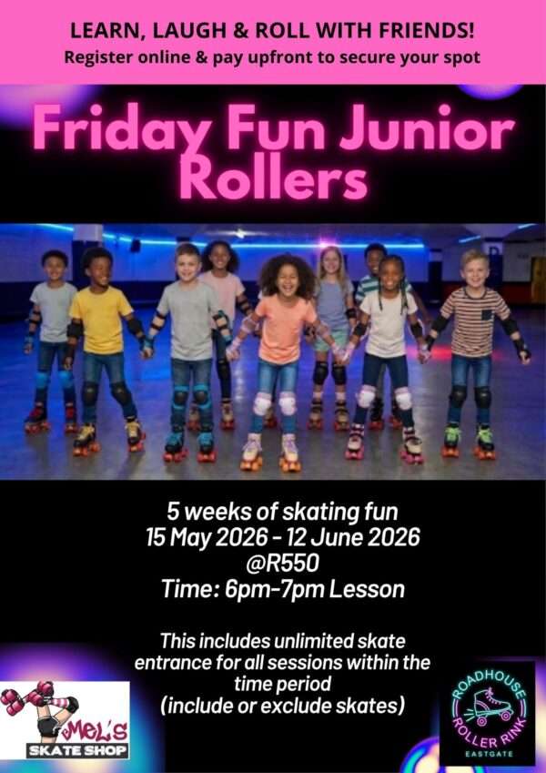 Friday Fun Junior Rollers 15 May 2026 - 12 June 2026