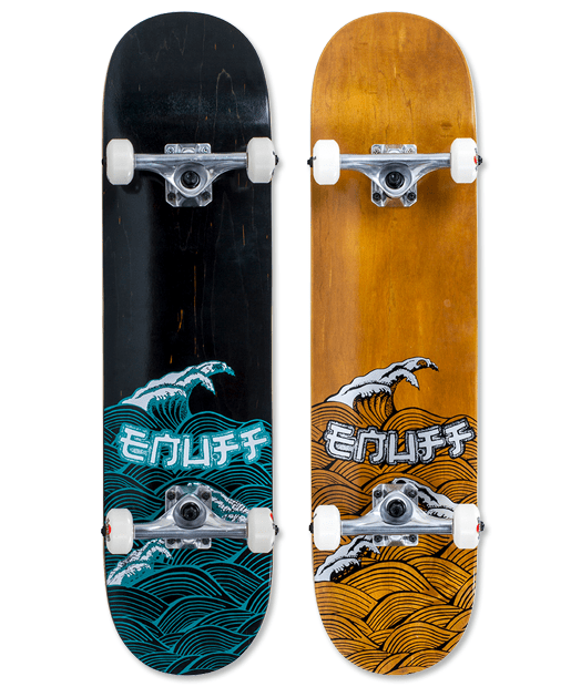 Enuff Big Wave Brown/Silver 8" x 32" Complete Skateboard