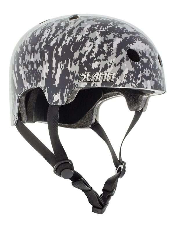 Slamm Logo Helmet Grey Camo