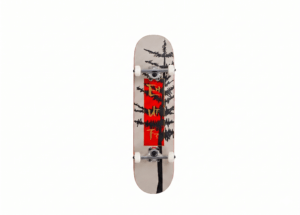 Enuff Evergreen Tree Complete Warm Grey/Red 8" x 32"Skateboard