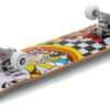 ENU4100 ENU4150 Enuff Meltworld Complete Skateboard Confused Angle Graphic Enuff Meltworld Confused 7.75 x 31.5