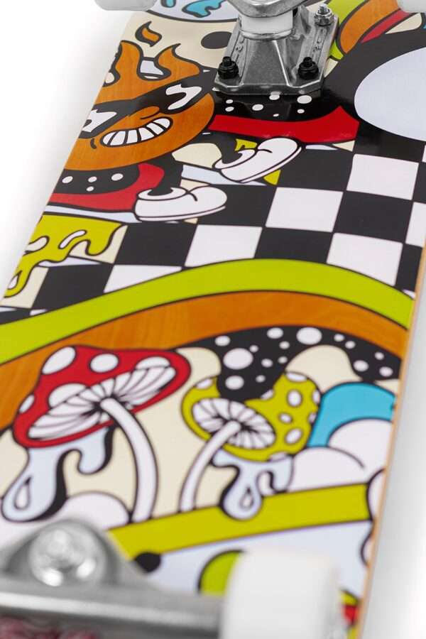 ENU4100 ENU4150 Enuff Meltworld Complete Skateboard Confused Detail 1 Enuff Meltworld Confused 7.75 x 31.5