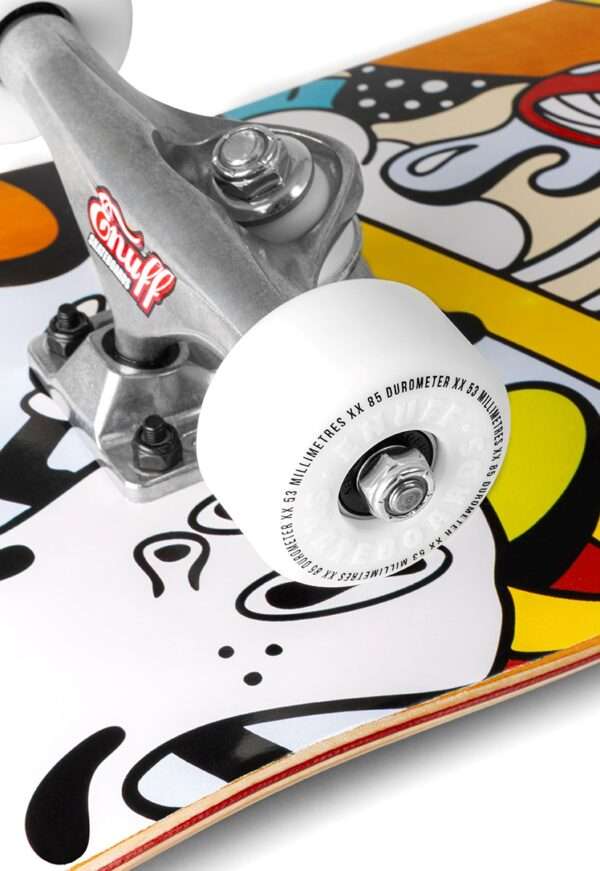 ENU4100 ENU4150 Enuff Meltworld Complete Skateboard Confused Wheel Detail Enuff Meltworld Confused 7.75 x 31.5