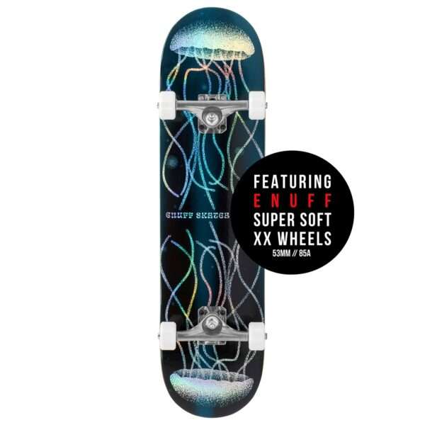 Enuff Abyss Hologram Jellyfish Complete Skateboard 8" x 32"