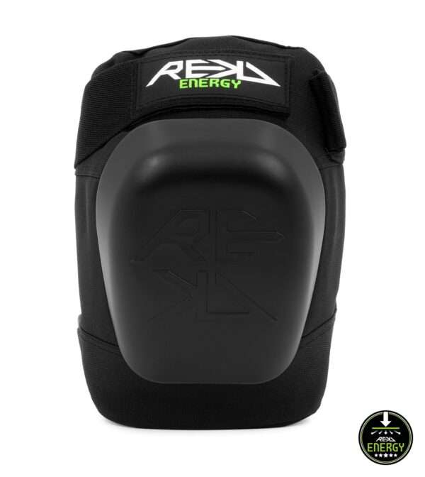 RKD690 REKD Energy Patrol Knee Pads Black Cap Front REKD Energy Patrol Knee Pads