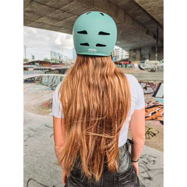 RKD159 REKD Elite 2.0 Helmet Matt Teal Lifestyle 2 REKD Elite 2.0 Helmet Matt Teal
